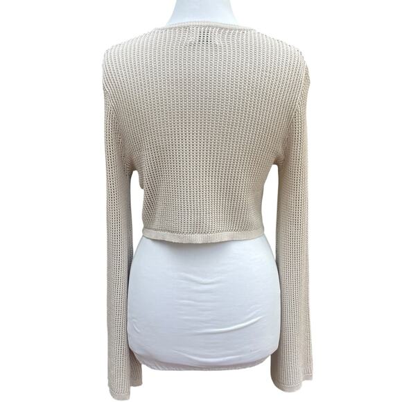 DISSH Ophelia Stone Long Bell Sleeve Crop Knit Top - Size Small - Picture 15 of 16